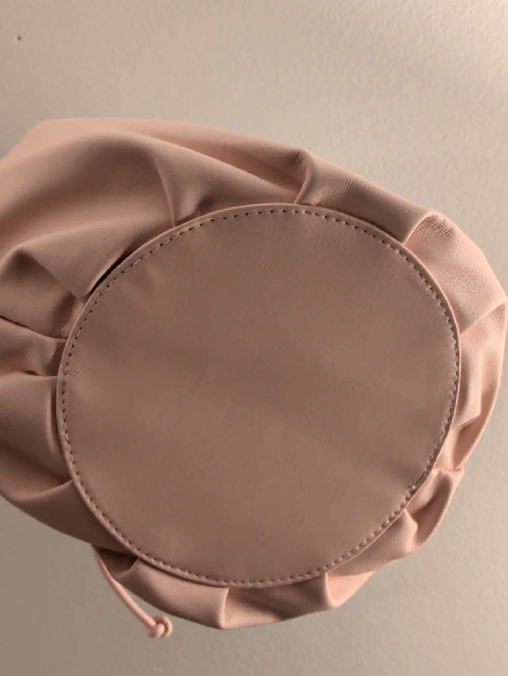 Soft Pink Drawstring Pouch Handbag - Picture 4 of 7